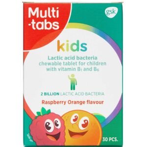 Multi-Tabs Kids Mælkesyrebakterier, 30 tyggetabletter (Udløb: 05/2024)